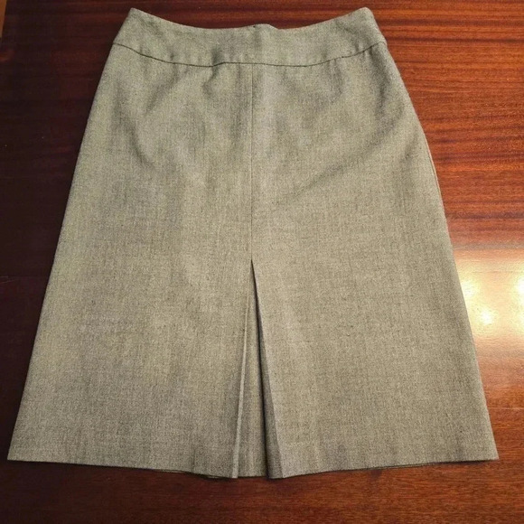 A-Line Womens Stretch Midi Skirt Gray Size 4 - Picture 1 of 9
